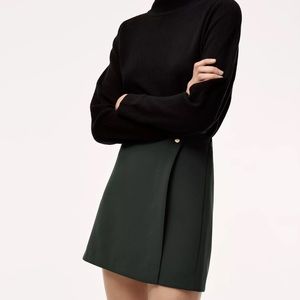 Aritzia - Babaton - Deep Green Mini Skirt